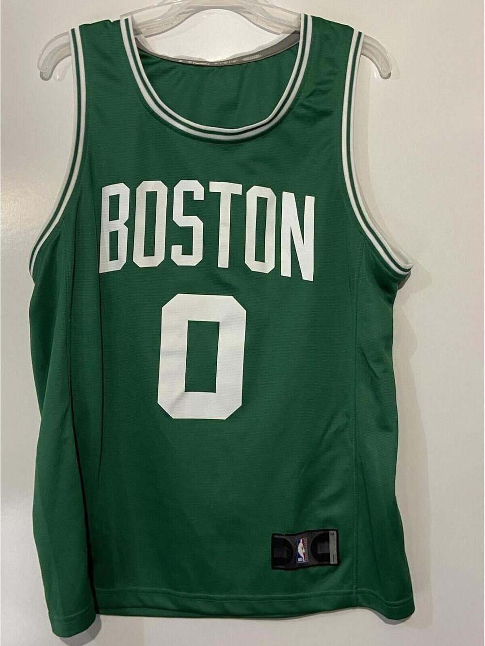 Mens FANATICS Green Boston Celtics # Jayson Tatum Jersey Sz M